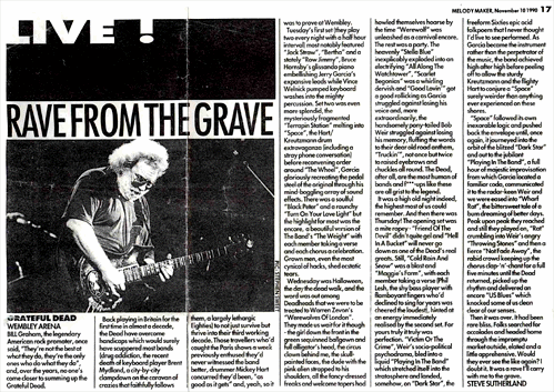 melody maker article